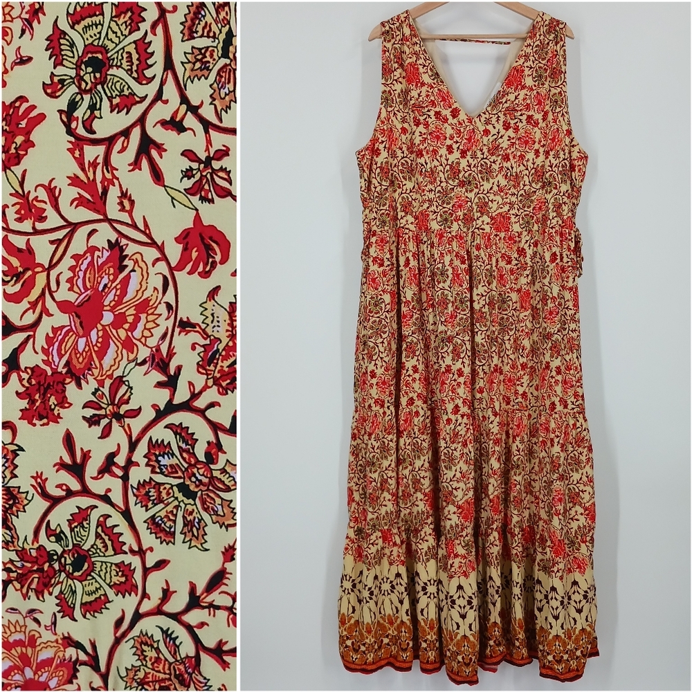 Cleo Floral Printed Sleeveless Dress